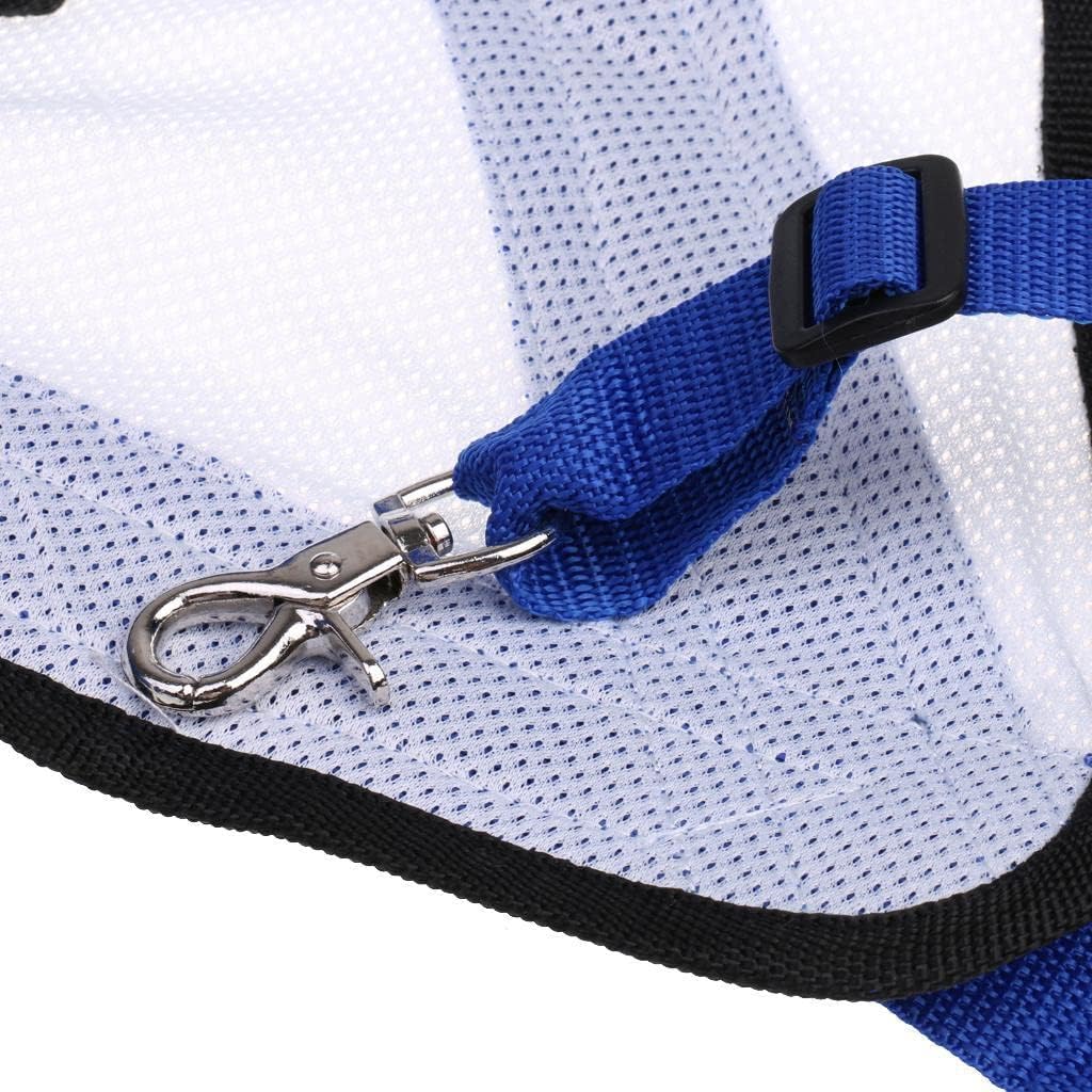 Adjustable Soft Mesh Fishing Shoulder Harness Promotes Load Distribution- s Sprains - Comfortable and Breathable - White Blue - Fits up to 150cm - Shoulder Fatigue - for Stand-