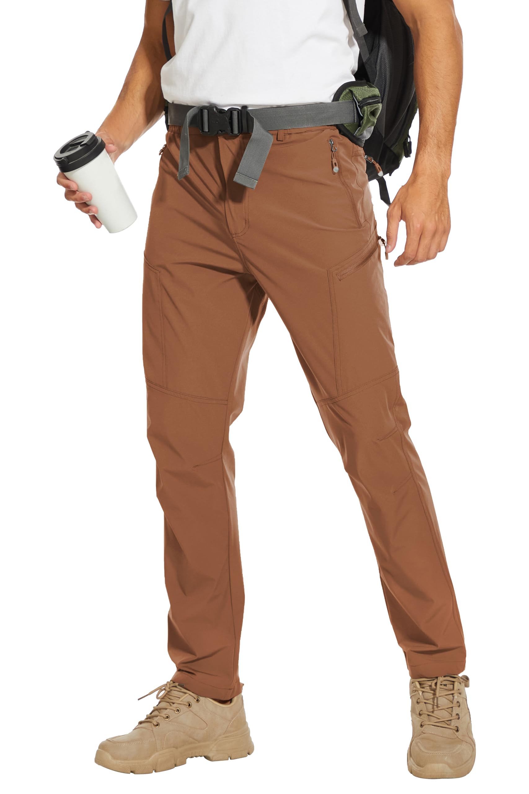 Arunlluta Pantalon de randonnée pour homme, pantalon de voyage et de randonnée résistant à l'eau, extensible, à séchage rapide, léger