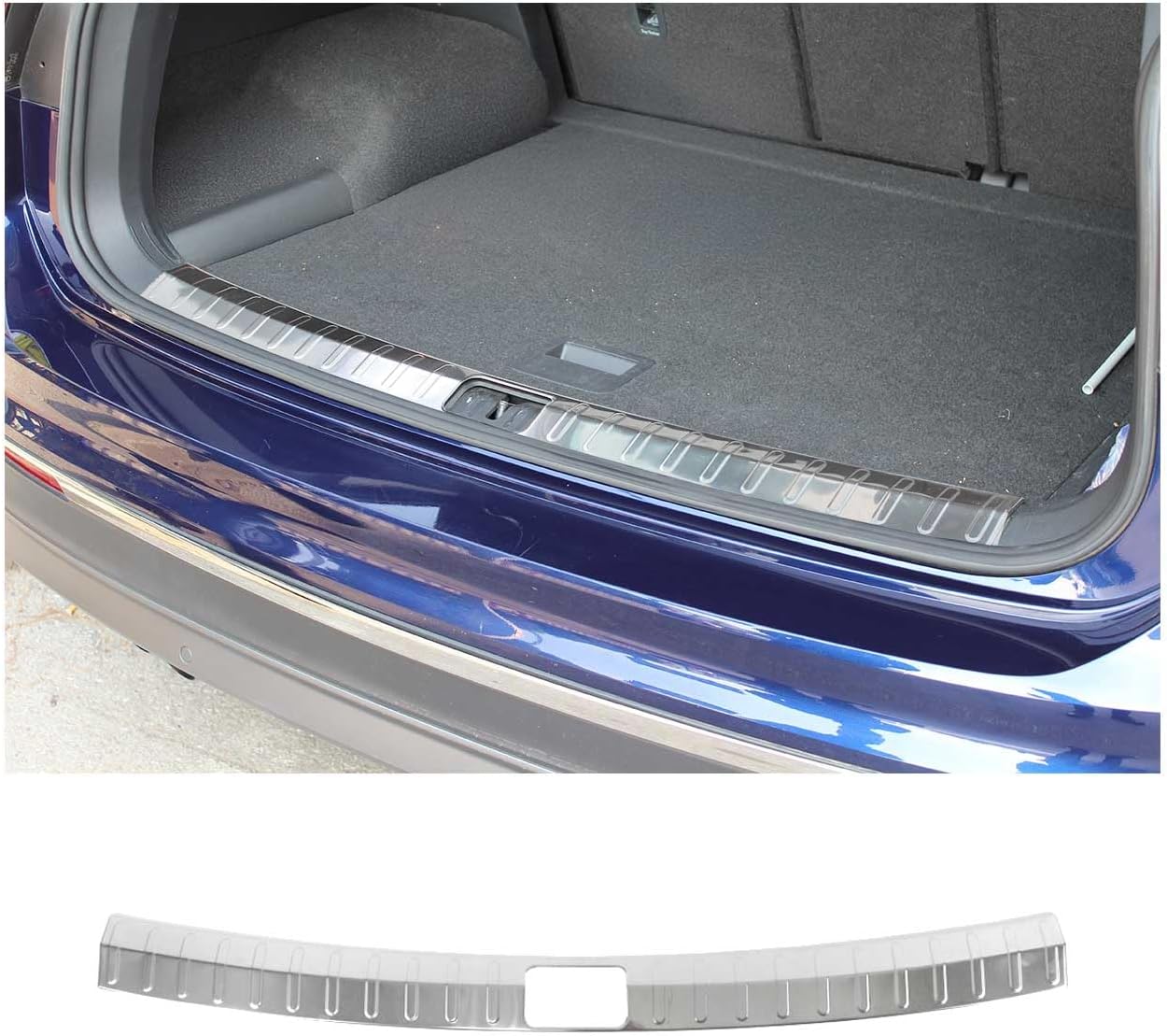 OMAC Trunk Sill Cover Bumper Protector for VW Tiguan 2018-2024 Stainless Steel 1Pc