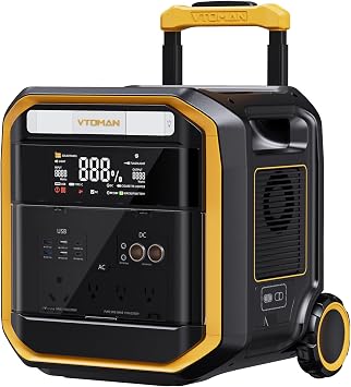 VTOMAN FlashSpeed Pro 3600 Portable Power Station, 3096Wh 3600W LFP Battery