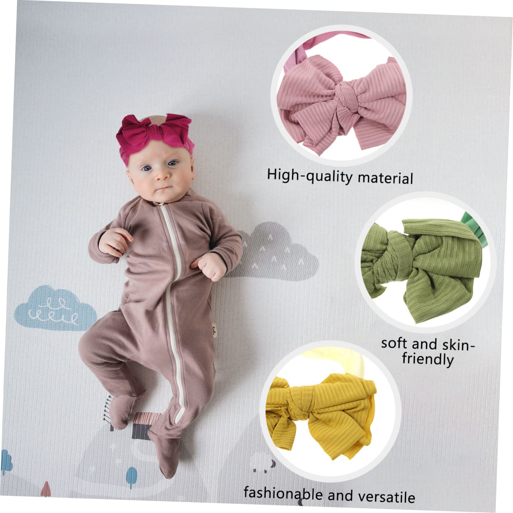 ifundom 15stücke Teiliges Haarband Mit Niedlichen Schleifen Elastische Atmungsaktive Nylon-haaraccessoires Für Neugeborene Für Fotos Und Alltag
