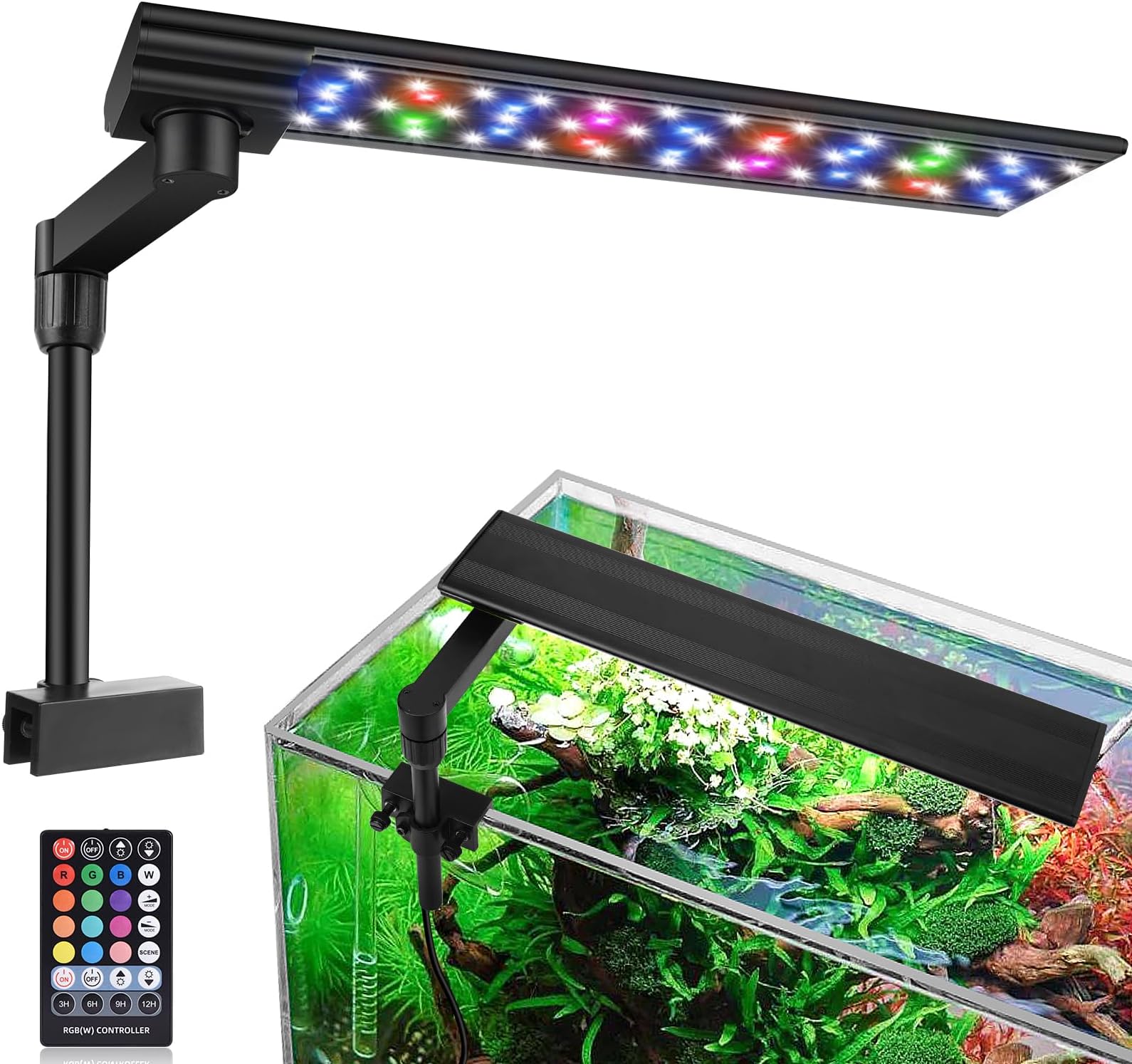 Aqua Worx Orion Nano LED Aquarium Light Slim & Adjustable
