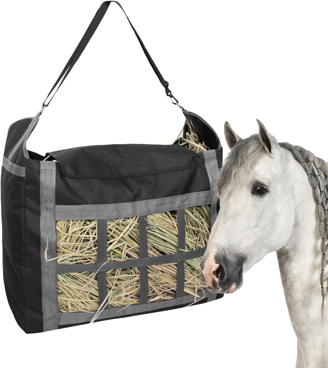 Hay Feeder for Horses - Equine Slow Hay Feeder Bag,Cows Slow Feeding Net | for Horse Goat Sheep Cow Stable Stall Farm Corral Barn