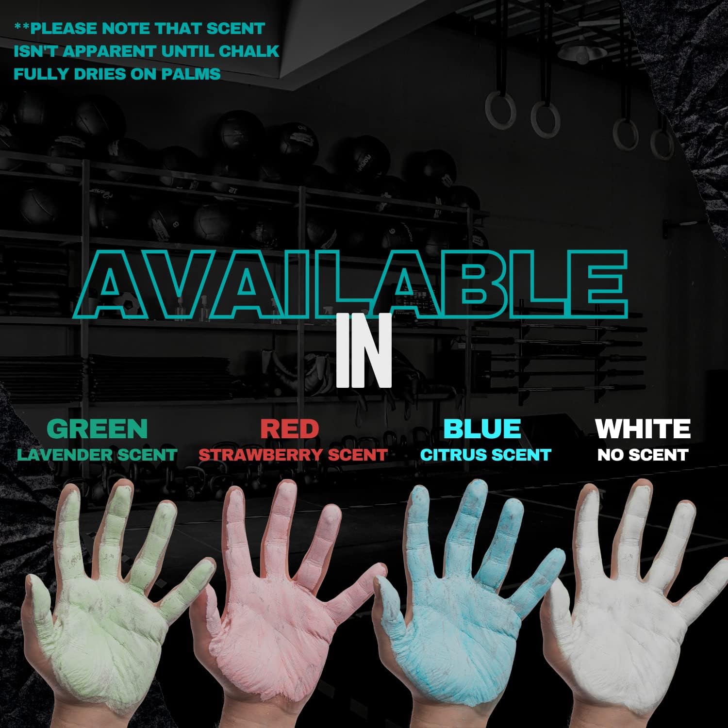Jungle Gym Liquid Chalk - Colored, Scented, Mess-Free, Sweat-Free, Non-Toxic Liquid Chalk for Gyms - High Grip Chalk for Hands, Crossfit, Weightlifting, Cross Training, Powerlifting : Sports & Outdoors
