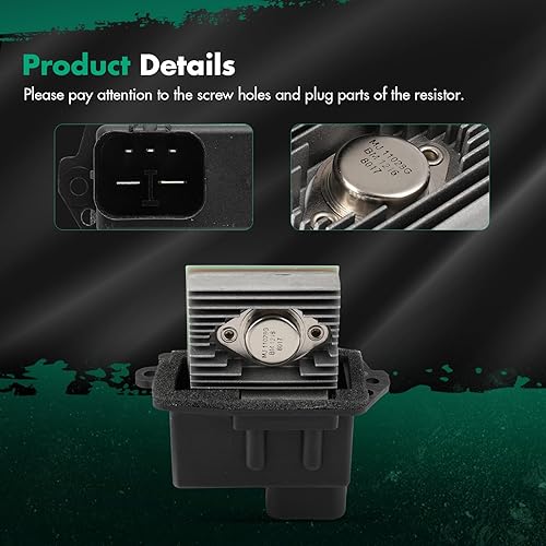 Miniatura 499 de SCITOO Resistencia de motor de ventilador HVAC para 2008-2013 para Chrysler 300/2008-2016 para Town & Country/2008-2010 para Dodge Charger/2008-2018