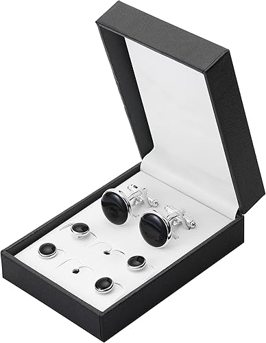 Vista 34 de Zealmer gemelos de acero inoxidable 316L para hombres, negocios, bodas, 1 par