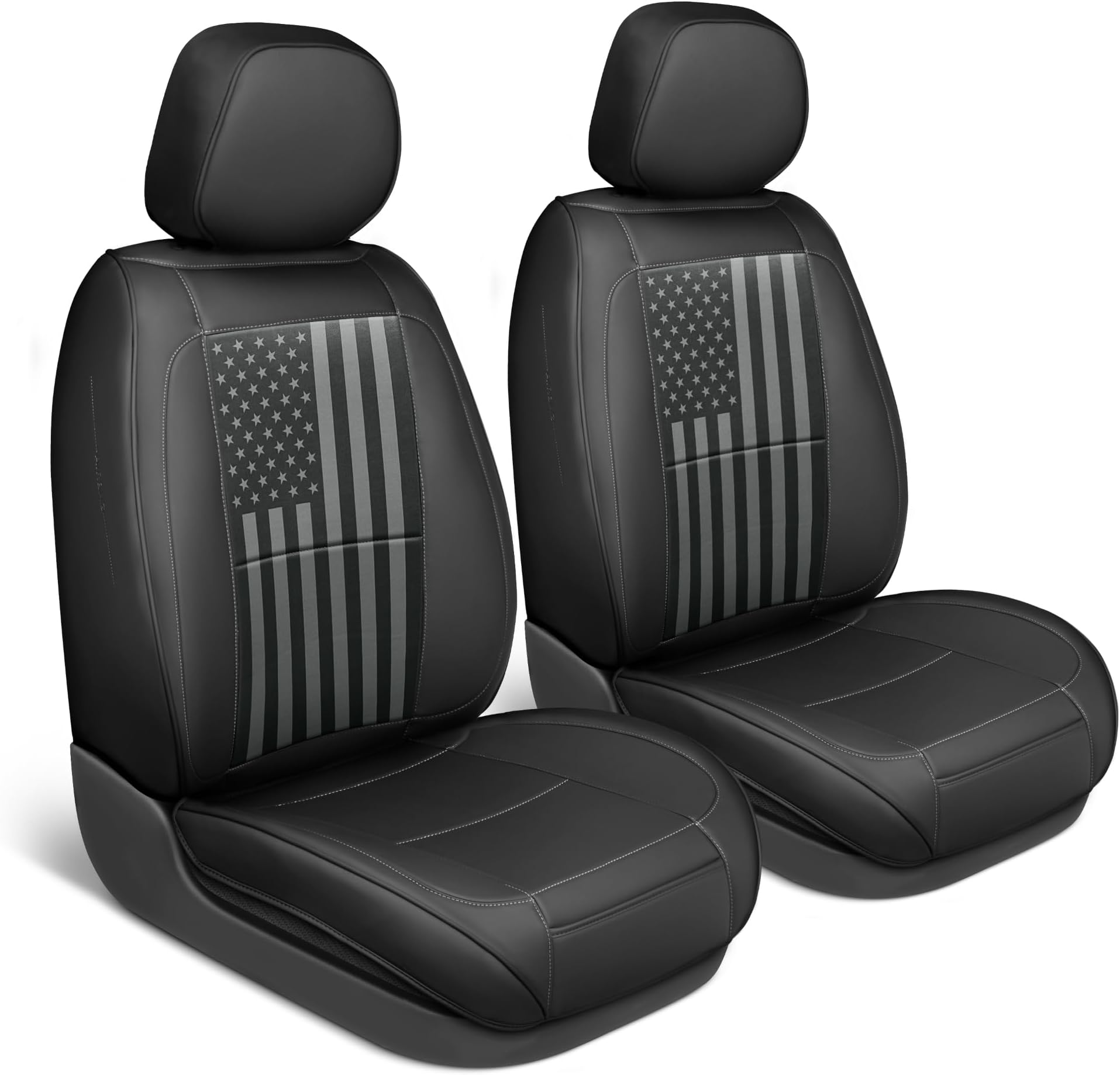 - American Black Flag Seat Covers for Trucks, Cars, & SUV - Napa Leather US Car Seat Covers American Flag Truck Accessories - Car Seat Cover American Flag Car Accessories Car Seat Protector