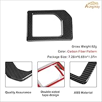 Vista 7 de Aunginsy Cubierta de panel de palanca de cambios para Toyot@a Tundra 2014-2021 Consola de palanca de cambios antiarañazos, marco de panel de cambio