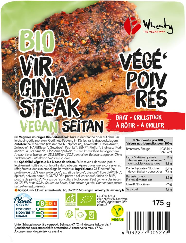 Veganes Virginia-Steak 12 x 175 g