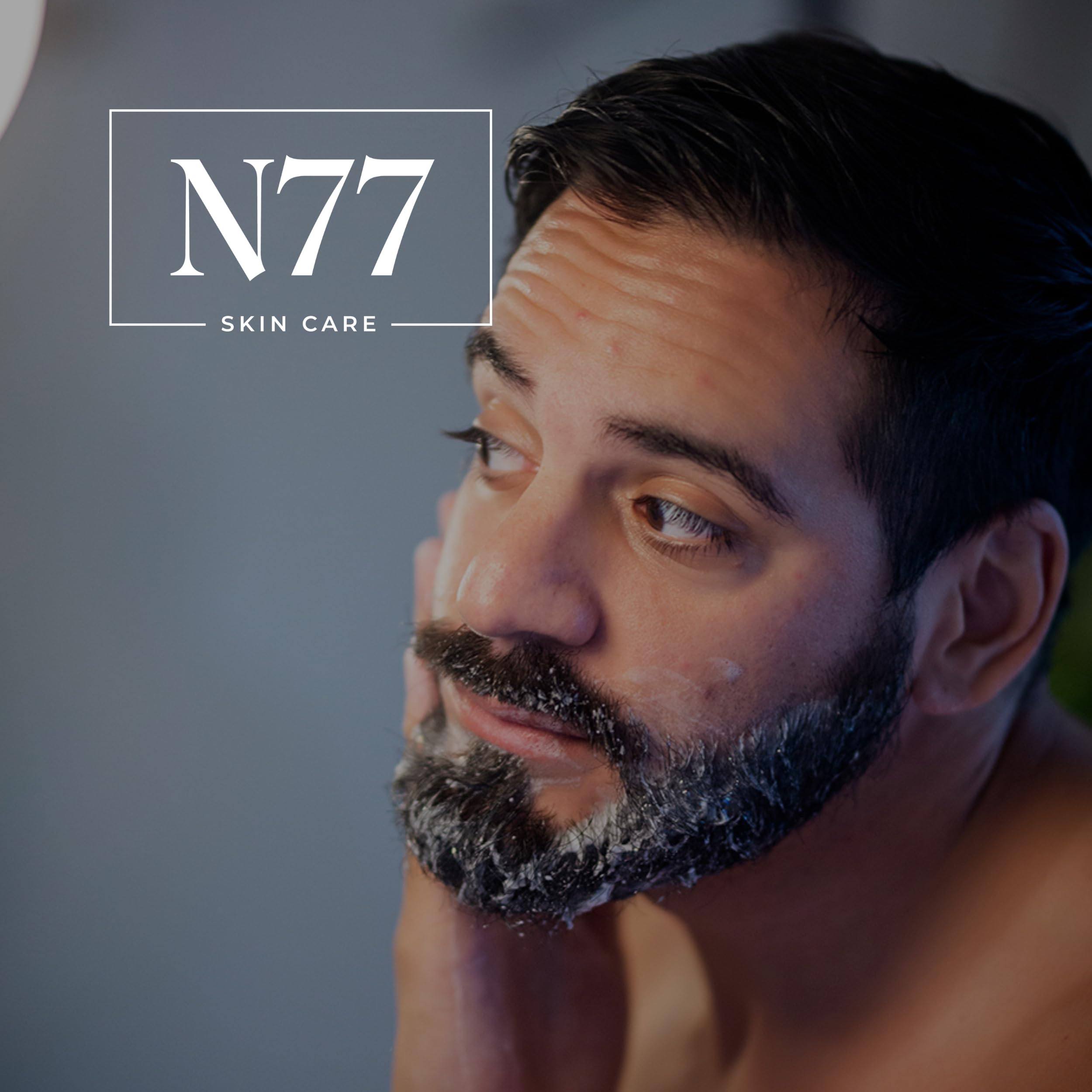 N77 - Kit Barba Hombre de Bálsamo + Champú | Productos Naturales para Mantener tu Barba Saludable, Suave y Cuidada
