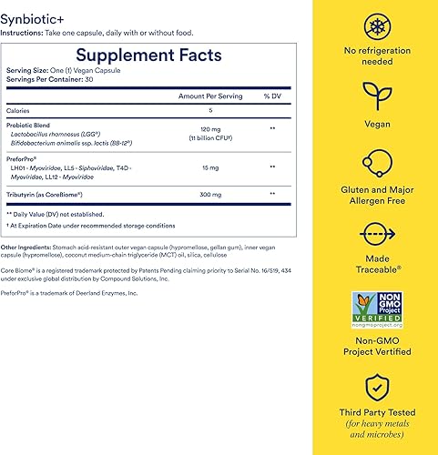 Miniatura 5 de Ritual Suplementos multivitamínicos prenatales y dúo intestinal con vitaminas prenatales y simbióticos+ probiótico 3 en 1, prebiótico, posbiótico,