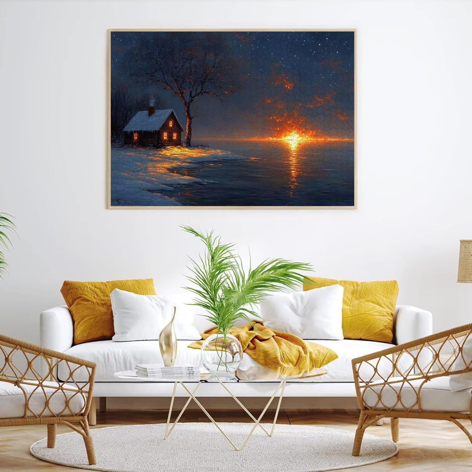 Puzzle dla dorosłych 2000, Starry Sky House, 99x70cm, n-784