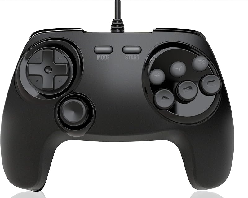 Retro Fighters BrawlerGen 2-in-1 Controller - Sega Saturn & Sega Genesis