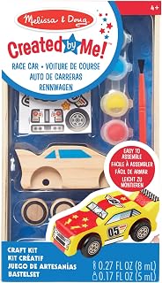 Melissa & Doug 18829 Race Car | Arts & Crafts | Pretend Play | 3+ | Gift for Boy or Girl, Multicolor, 3.8 cm*22.0 cm*12.7 cm