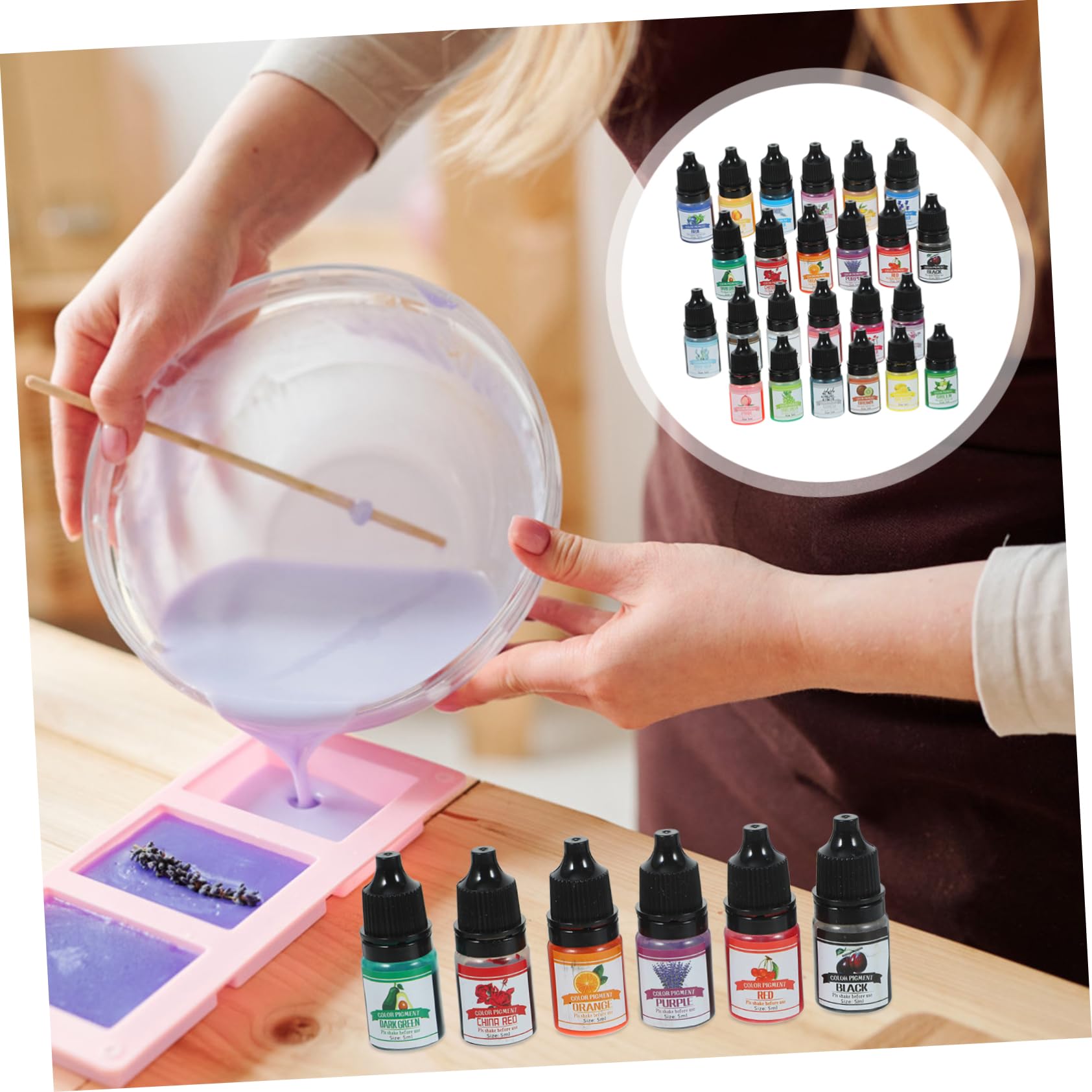 Colorantes Hechos a Mano para Resina Epoxi y Jabón Casero 5ml