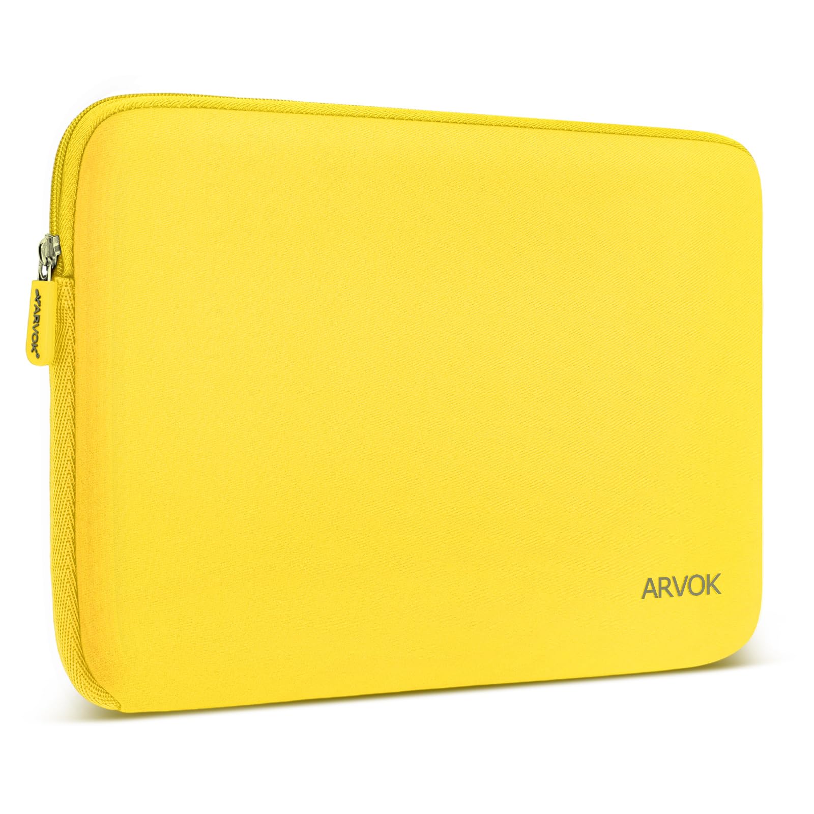 Arvok 13 13.3 14 Inch Laptop Sleeve Case for MacBook Pro 14 2021/Water-Resistant Notebook Chromebook Computer Pocket Briefcase Carrying Bag Pouch Skin Cover for HP/Dell/Lenovo/Asus/Acer, Yellow