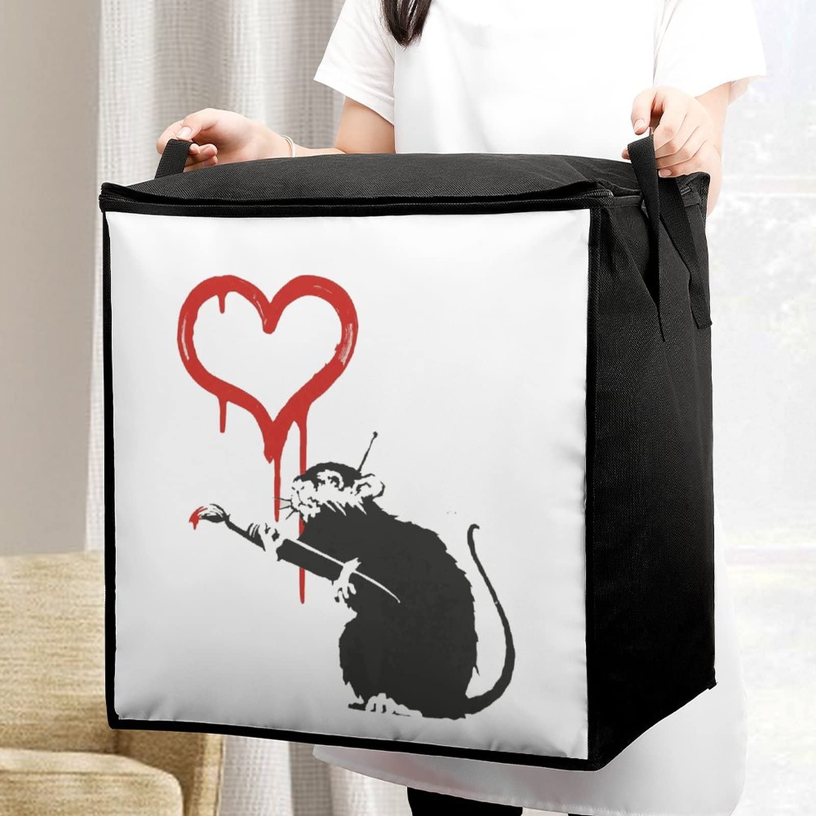 Amazon|収納ケース Banksy バンクシー ネズミ 布団収納袋ケース 収納 Amazon|収納ケース Banksy バンクシー ネズミ 布団収納袋ケース 収納