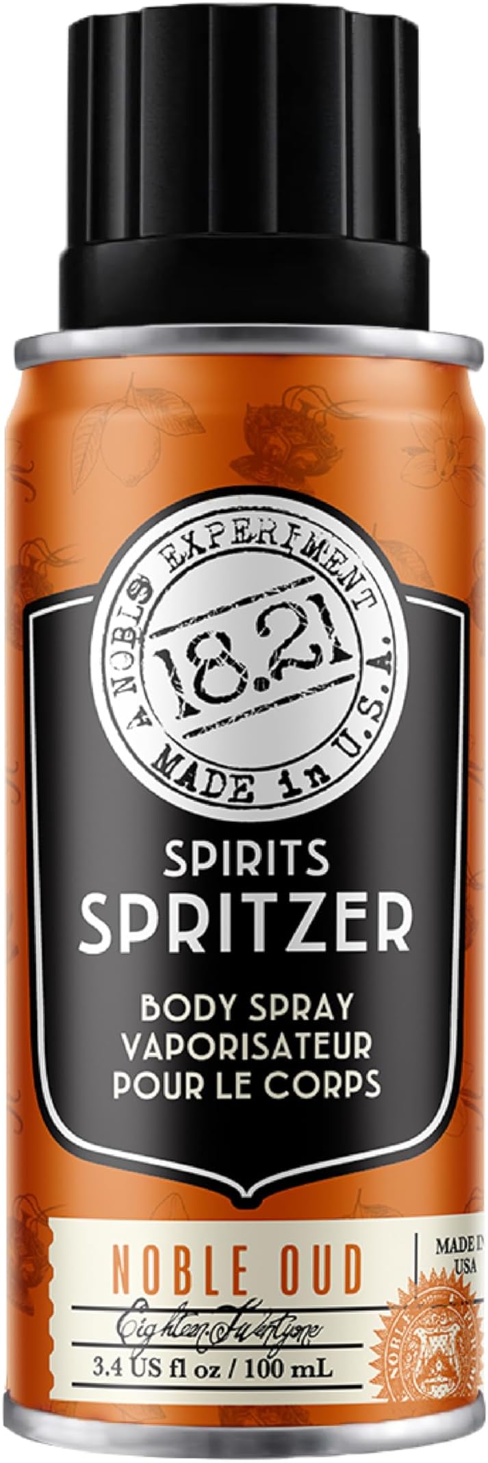 18.21 Man Made Men’s Spirits Spritzer, 3.4 oz. - Long-Lasting All Over Body Spray with Masculine Aromatics - Gifts for Him