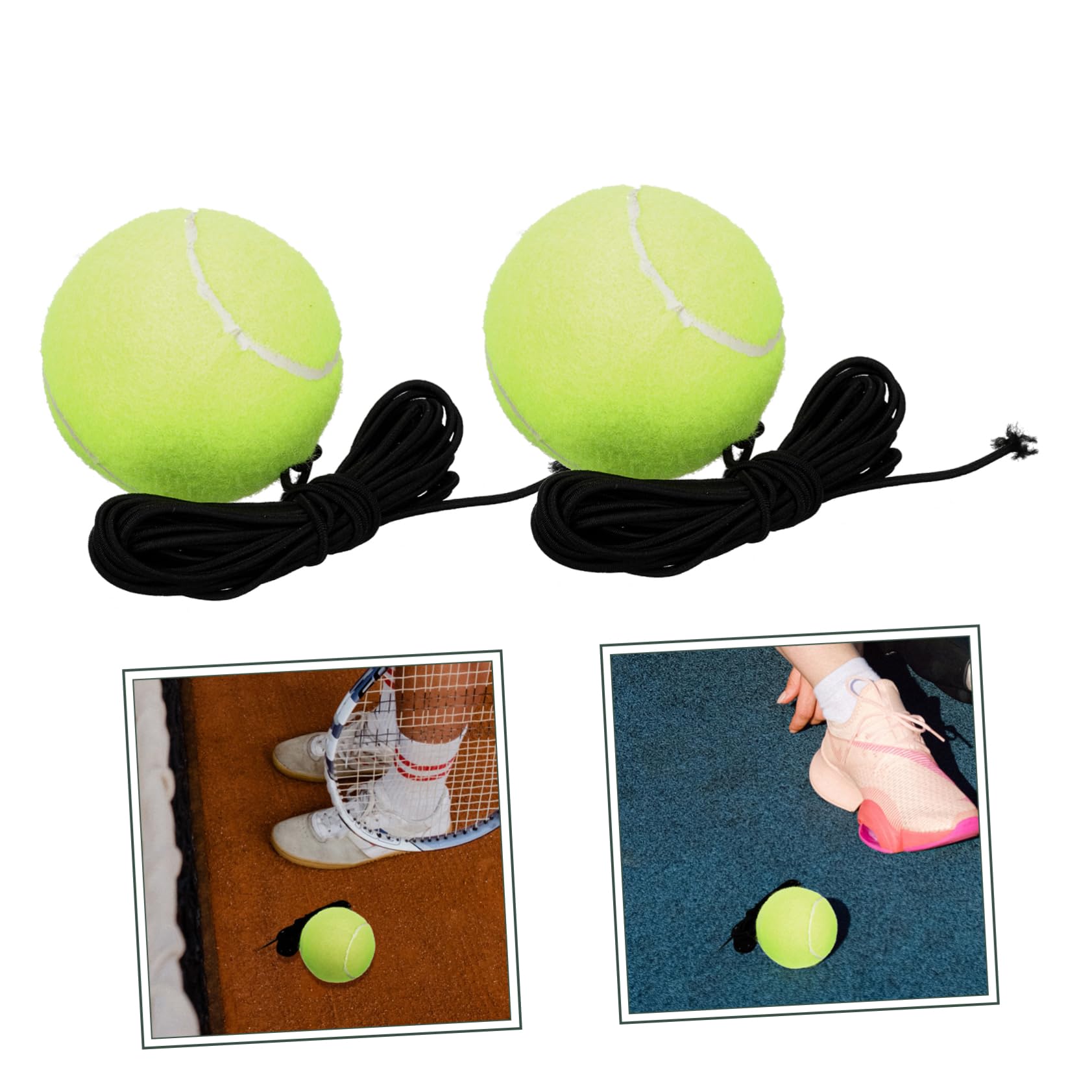 ibasenice 3 Series Pelota De Entrenamiento De Tenis Pelota De Entrenamiento De Tenis De Interior De Pelota De Tenis Pelota De Autoentrenamiento 2 Piezas x 3