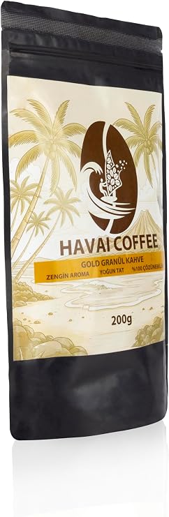 HAVAI Çözünebilir Kahve - Gold Kahve - Granül Kahve (200 GR, GOLD) | Gold Kahve