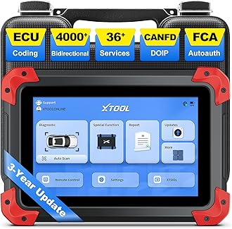 D7 Bidirectional Scan Tool, 2026 Ai-Assisted Full System OBD2 Scanner Diagnostic Tool for Car with ECU C0ding, Active Tests, FCA, CANFD/DoIP, 36+ Resets, Crank Sensor Relearn, 3 Years Updates