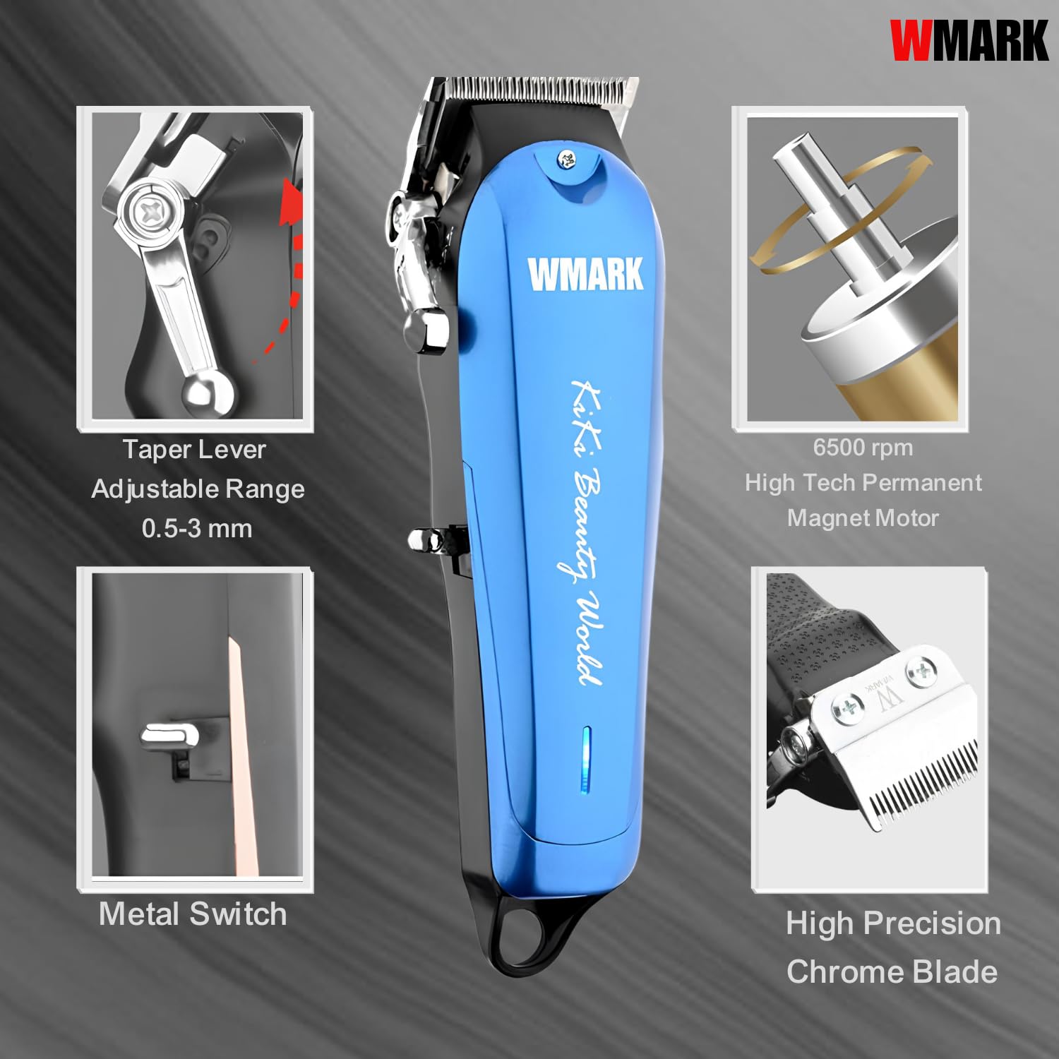 WMARK NG-103 Plus Professional cordless Hair Clipper 6500 RPM