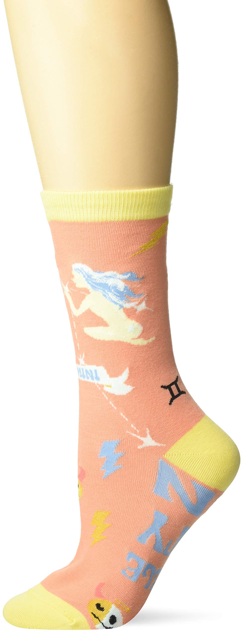 K. BellWomen's Horiscope Sign Novelty Crew Socks Casual