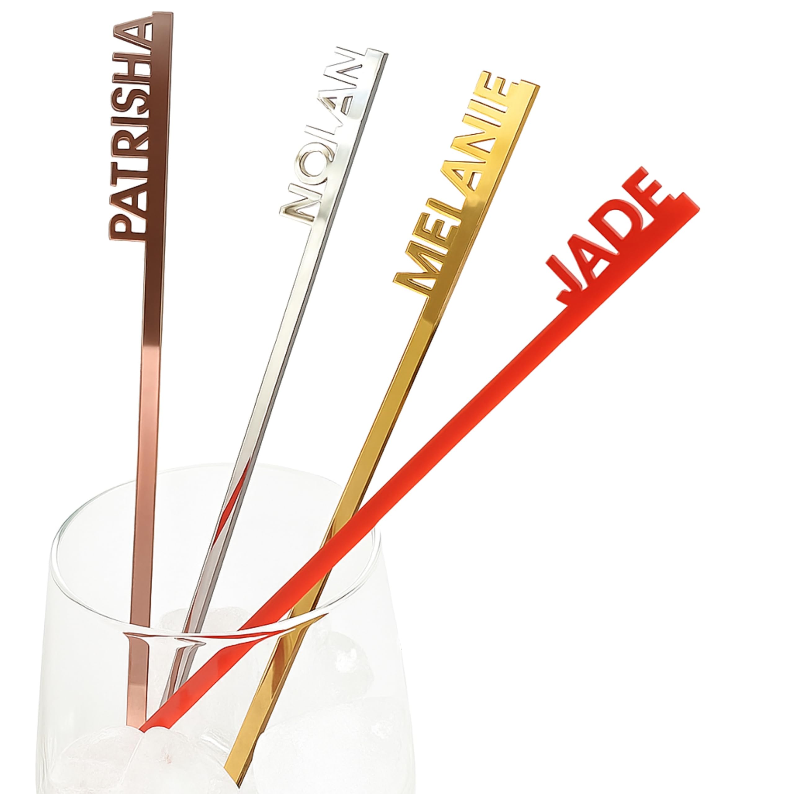 Amazon.com: Personalized Name Drink Stirrers - Custom Acrylic