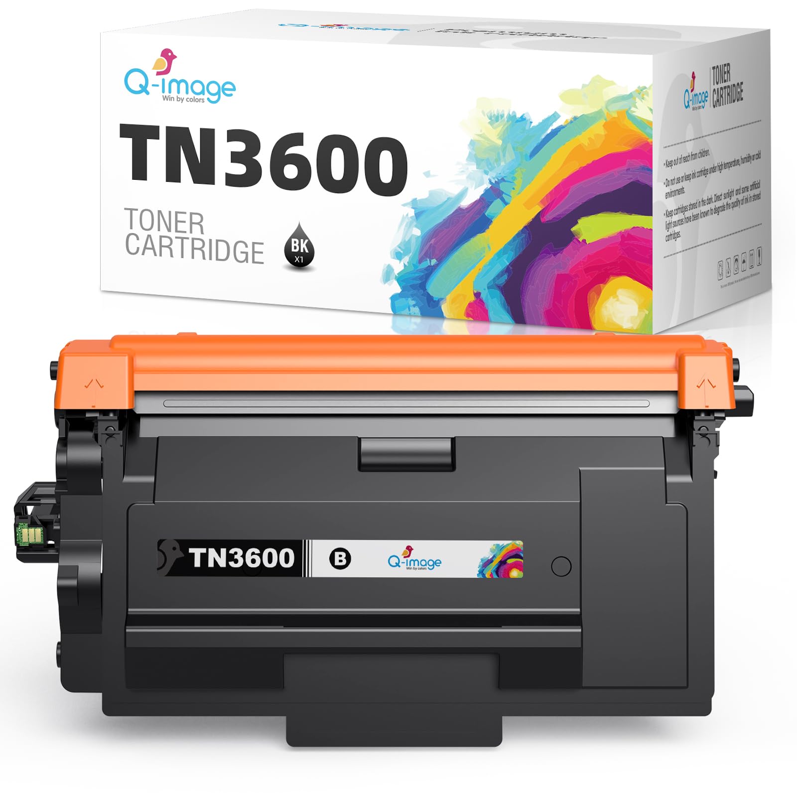 Qimage TN3600 Toner Kompatibel für Brother TN-3600 TN 3600 für Brother HL-L5215DN HL-L6210DW HL-L6410DN HL-L6415DN HL-L5210DN L5210DW MFC-L5715DN MFC-L6710DW MFC-L6915DN MFC-L5710DN L5710DW
