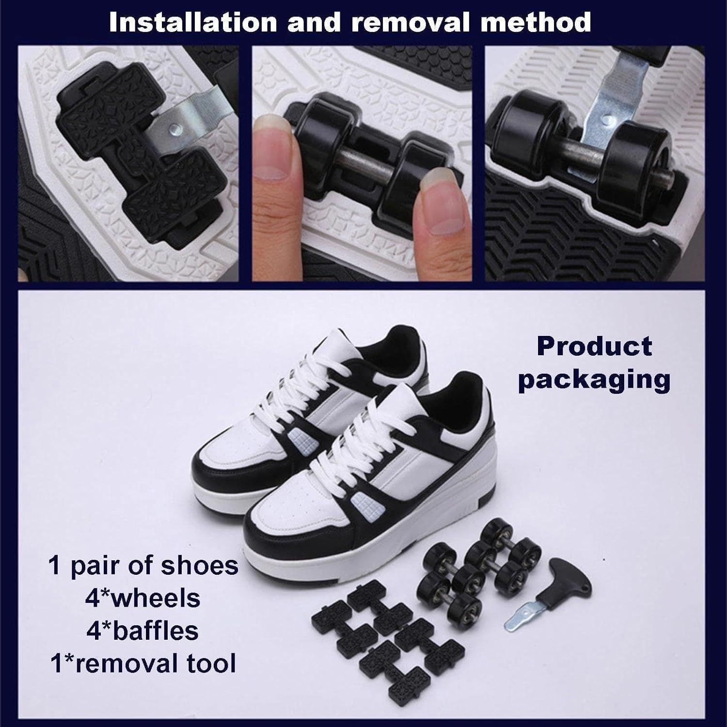 Roller Skate Shoes Rollschuhe Schuhe Mit Rollen Skateboardschuhe,Inline-Skate, verstellbar Damen Schuhe mit Rollen für mädchen,Laufen Skateboard,Inline Rollschuhe