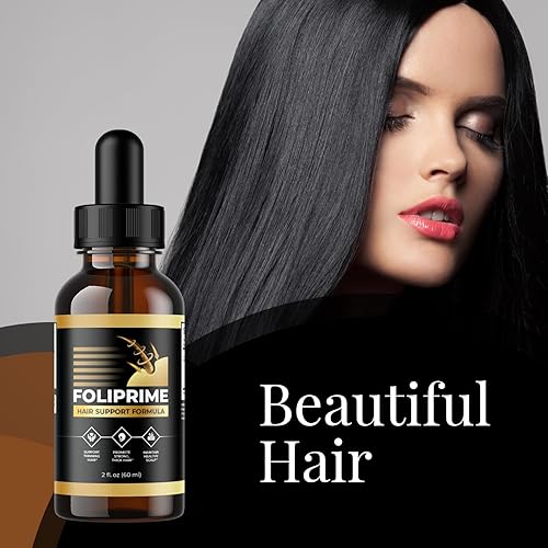 Miniatura 5 de Foliprime - Gotas de suplemento de fórmula avanzada, fórmula oficial, vegana, gotas de apoyo para el cabello saludables de Foliprime, suplemento de