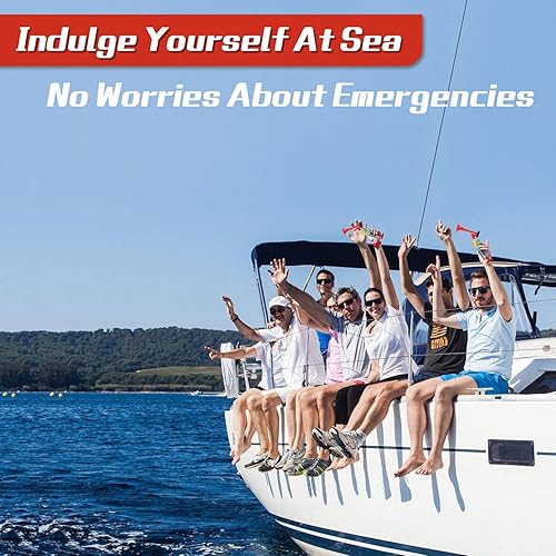 Miniatura 7 de Qidoe - Bocina de aire de mano, mini bomba de empuje de mano, bocinas de aire, generador de ruido fuerte, bocina de seguridad para barco, cuerno de