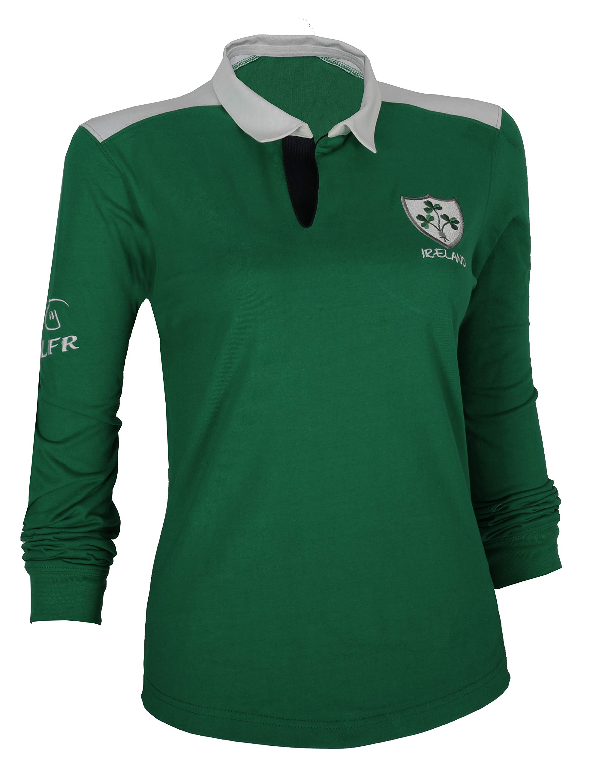 Ladies Cotton Rugby Shirt (16-18) Dark Green