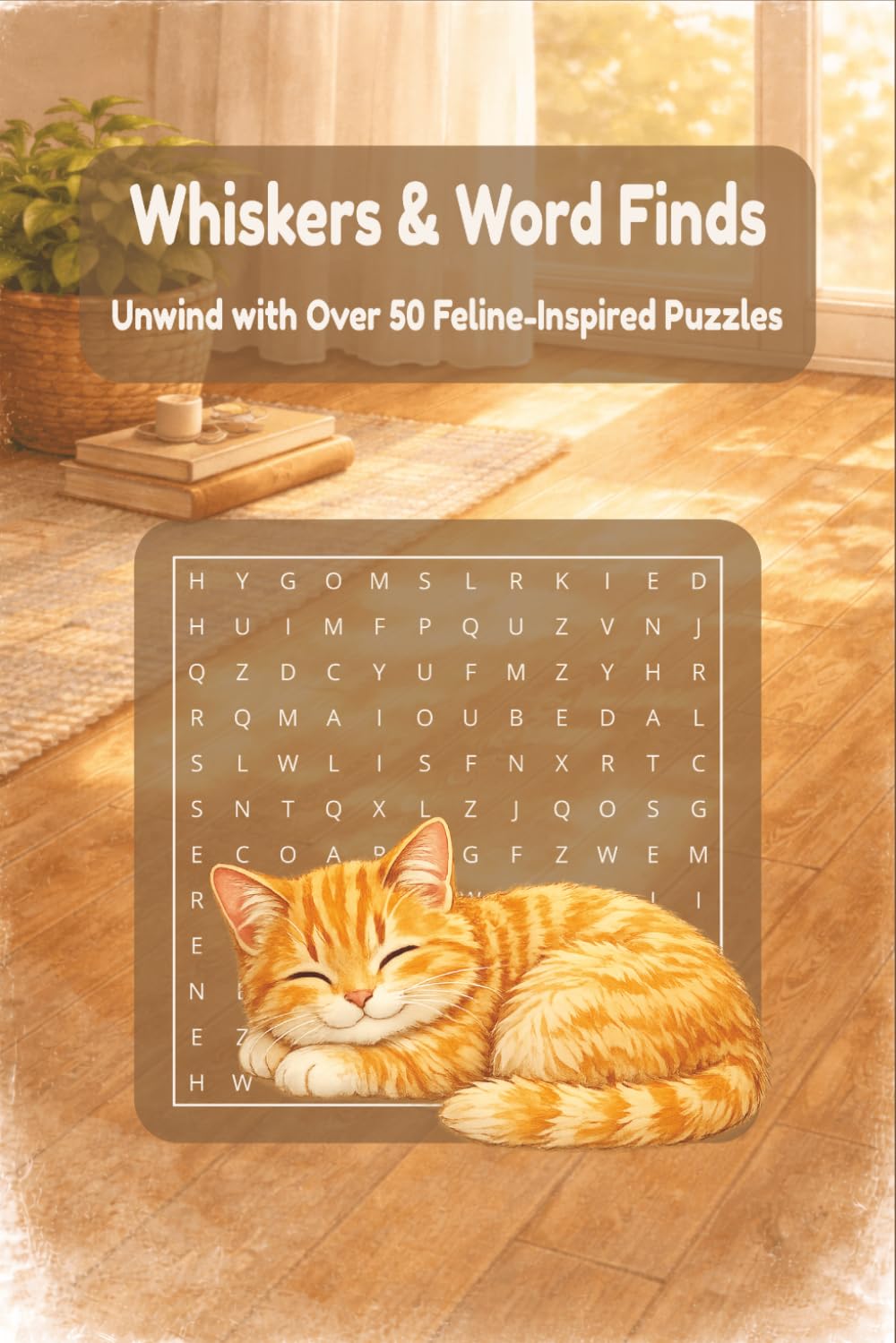 Whiskers & Word Finds: Unwind with Over 45 Feline-Inspired Puzzles