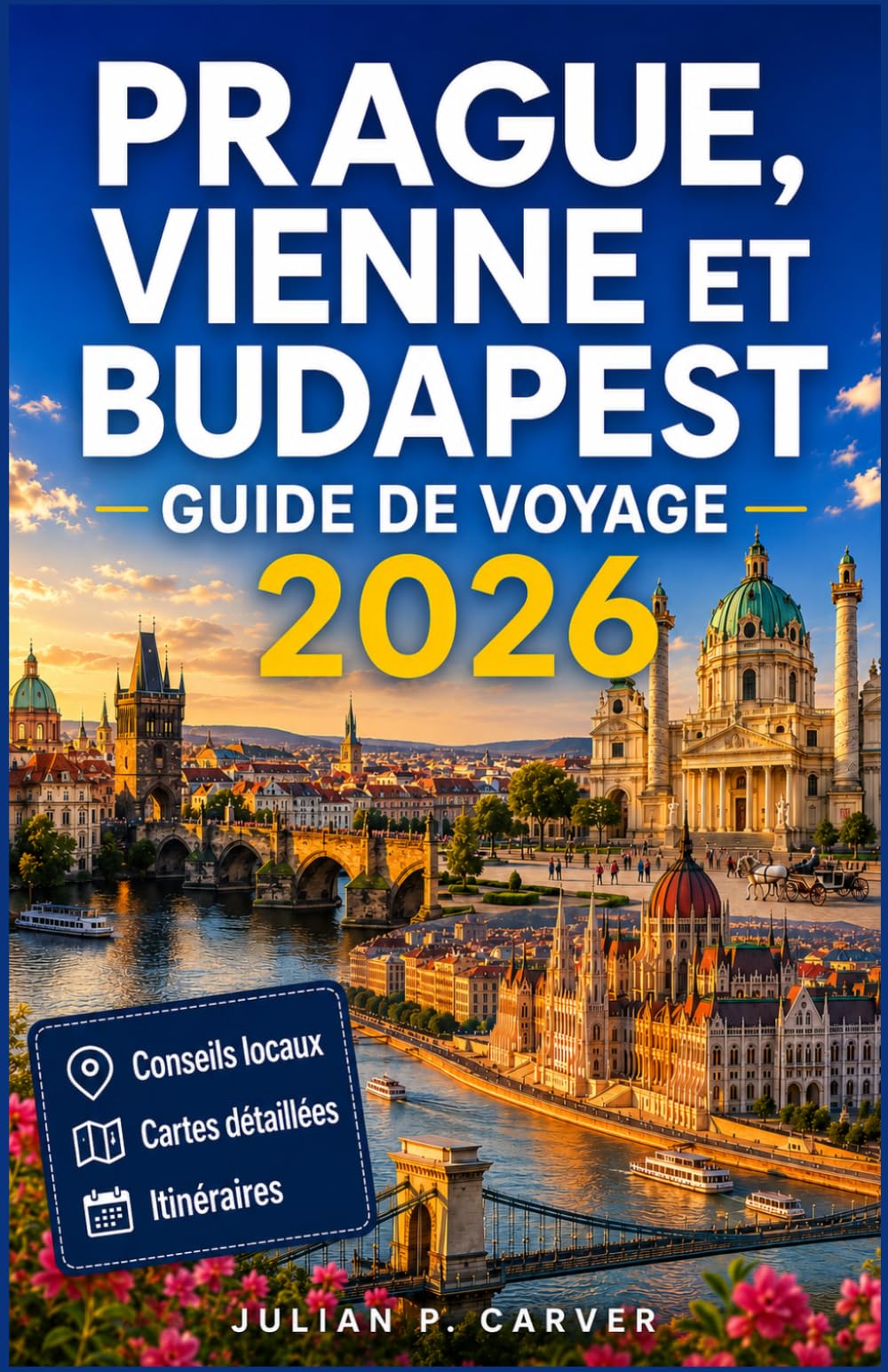 Prague, Vienne et Budapest Guide de voyage 2026: Principales attractions · Conseils locaux · Trésors culturels · Plans de la ville · Itinéraires d'excursions inoubliables