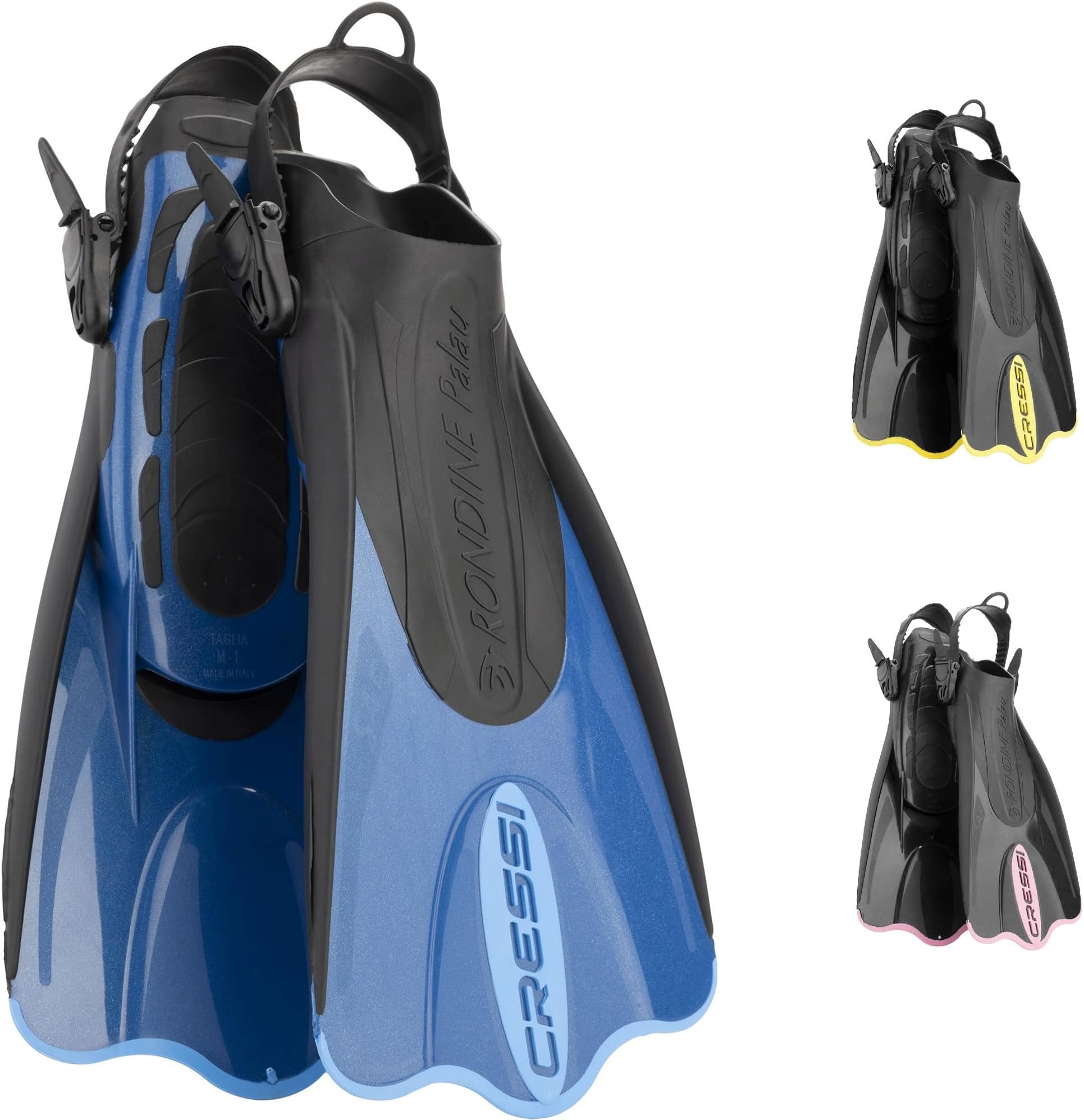 Palau Fins - Adjustable Long or Short Fins Adults and Children for Snorkelling and Swimming