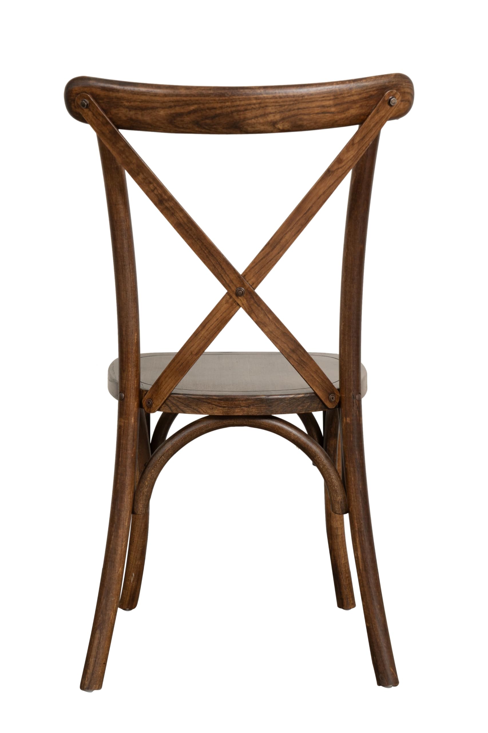 Biscottini Chaise en bois et rotin style Bistrot avec dossier en croix – Chaises pour cuisine, salle à manger, bar et restaurant Thonet – Chaises empilables Vintage – Chaise empilable Rustica Cross