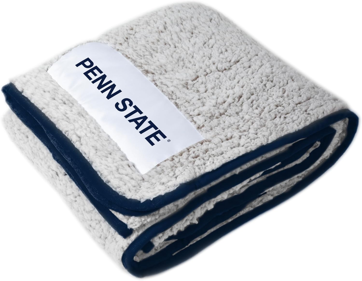 Logo Brands NCAA Frosty Fleece Blanket (50" x 60") – Soft & Warm Sherpa Material with Team Logo, Team Color Trim, Great Gift for Alumni & Students