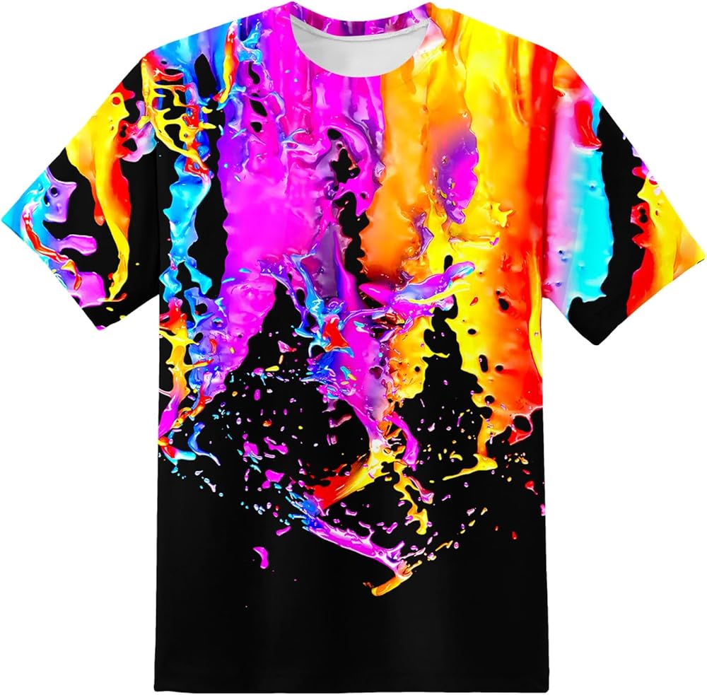 Niños Niñas Niños Camiseta Estampado 3D Gráfico Manga Corta Camisa para Niños 6-16 Años - Imagen 1 de 2