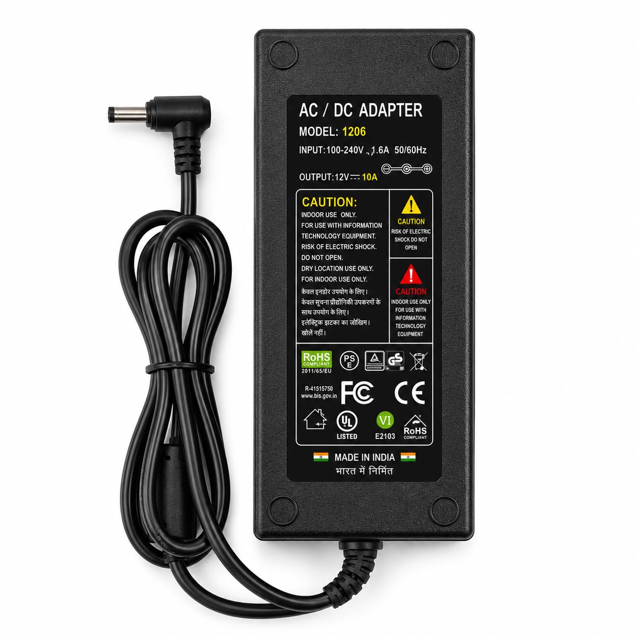 AC/DC Adaptor, 12V 10A 120W, AC 100-240V Input, for LED Strip Lights, CCTV Cameras, 3D Printers & Routers-picture-27