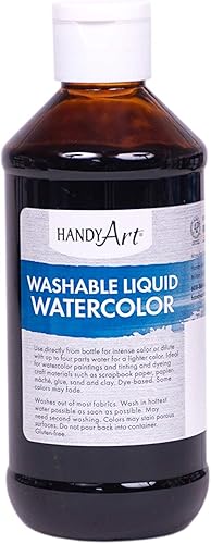 Vista 22 de Handy Art Acuarela líquida lavable de 8 onzas, rojo fluorescente