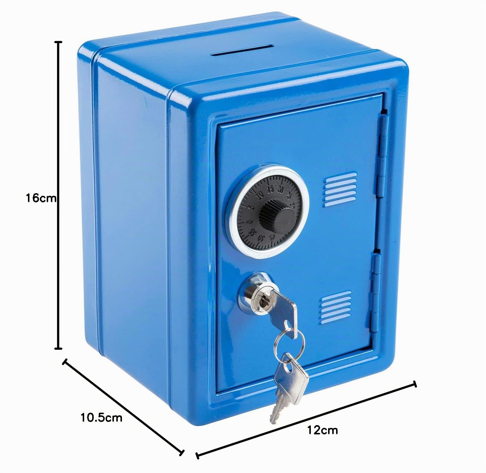 Idena Caja de ahorros 120 x 105 x 160 mm azul