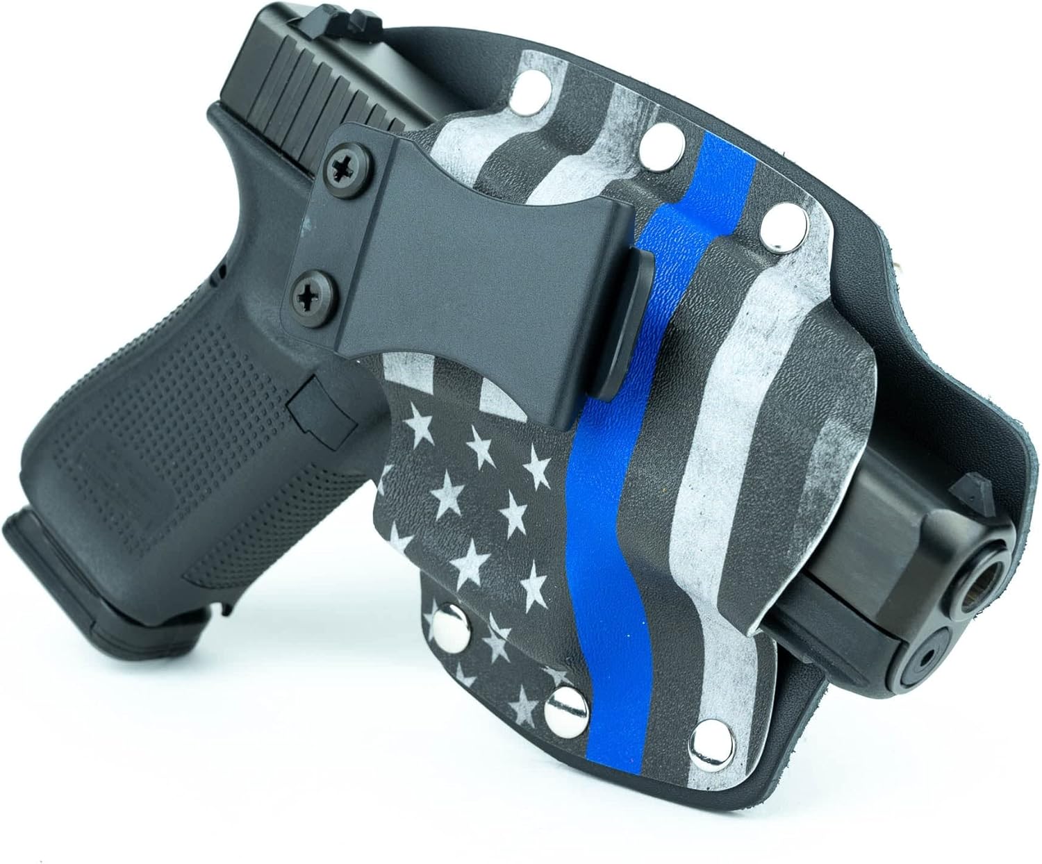 Thin Blue Line IWB Hybrid Concealed Carry Holsters for More Than 200 Different Handguns. Left & Right Versions Available.
