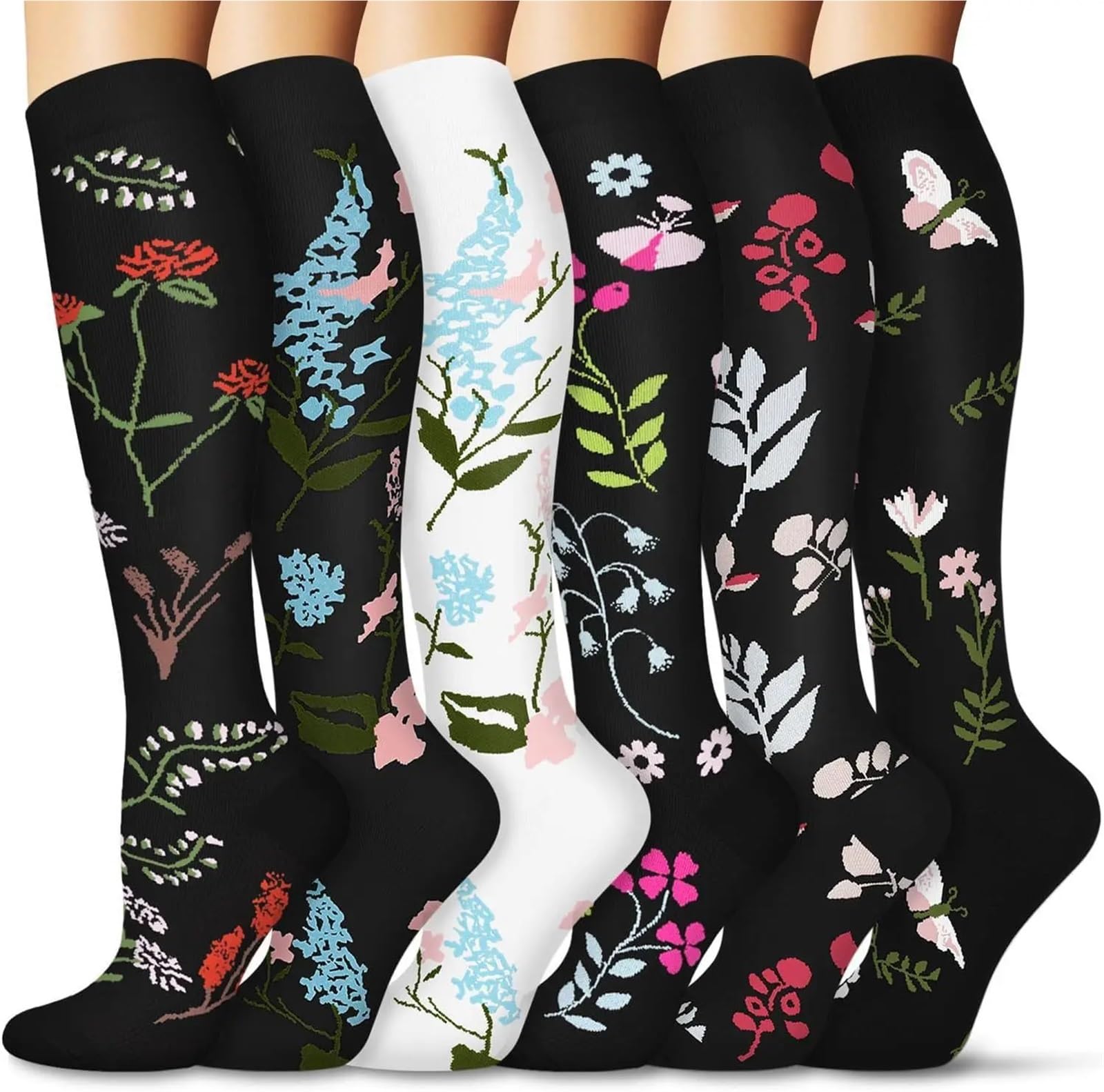 Calze Compressione Calzini A Compressione For Leggings Da Corsa, Da Calcio, Unisex, For Adulti, Edition Network, Calzini Da Infermiere Rossi A Pressione, Da Uomo(ANS006-35,L-XL)