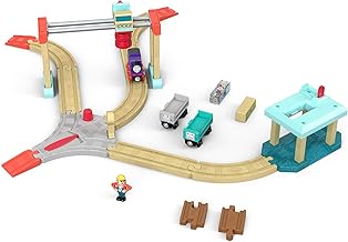 きかんしゃトーマス 木製レールシリーズ いじわる貨車・いたずら貨車とチャーリーのクレーンセット【SFC認証取得】木のおもちゃ 車両 レール GGH31