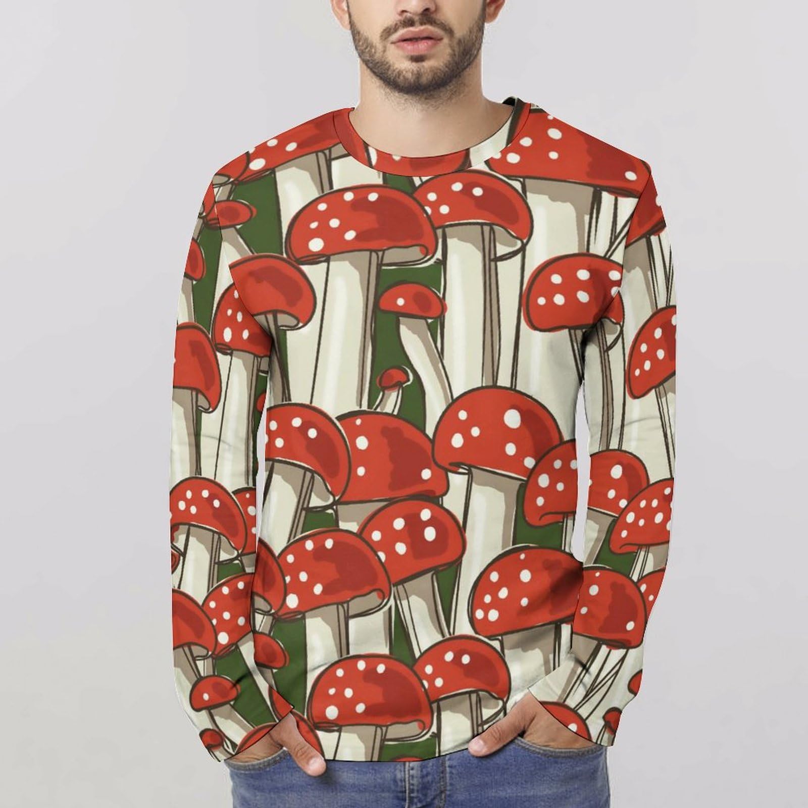 Amazon.co.jp: きのこ柄 キノコ柄 長袖tシャツ メンズ Amazon.co.jp: きのこ柄 キノコ柄 長袖tシャツ メンズ