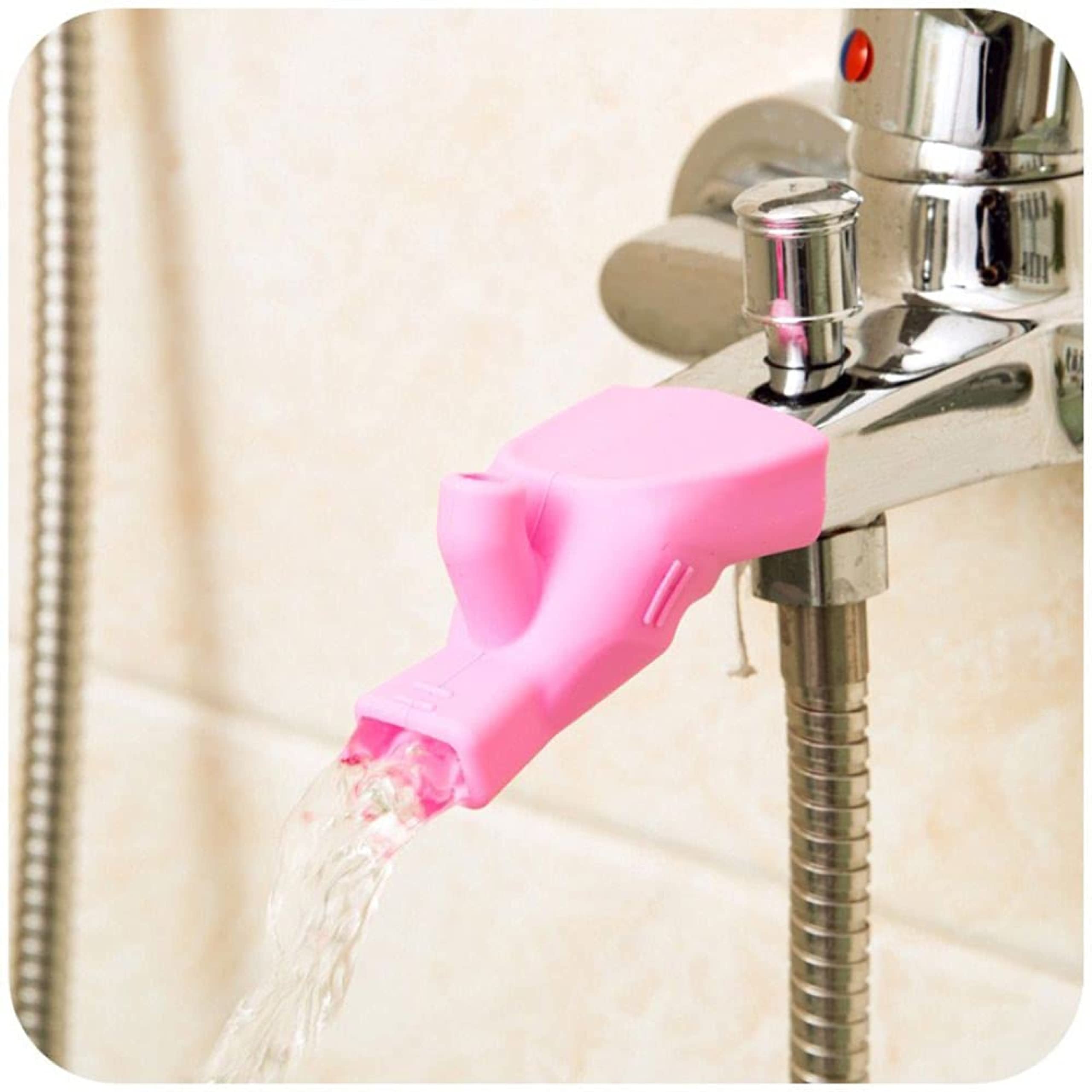 IZ LeZoir Faucet Connector Kitchen Water Tap Extension,Tooth Brushing Gargle Hand Washing Extender Bathroom Kitchen Sink Silicone Faucet Extender Accessories | 1 Piece (Pink) (B09QXX6JF1) Amazon Price History, Amazon Price Tracker