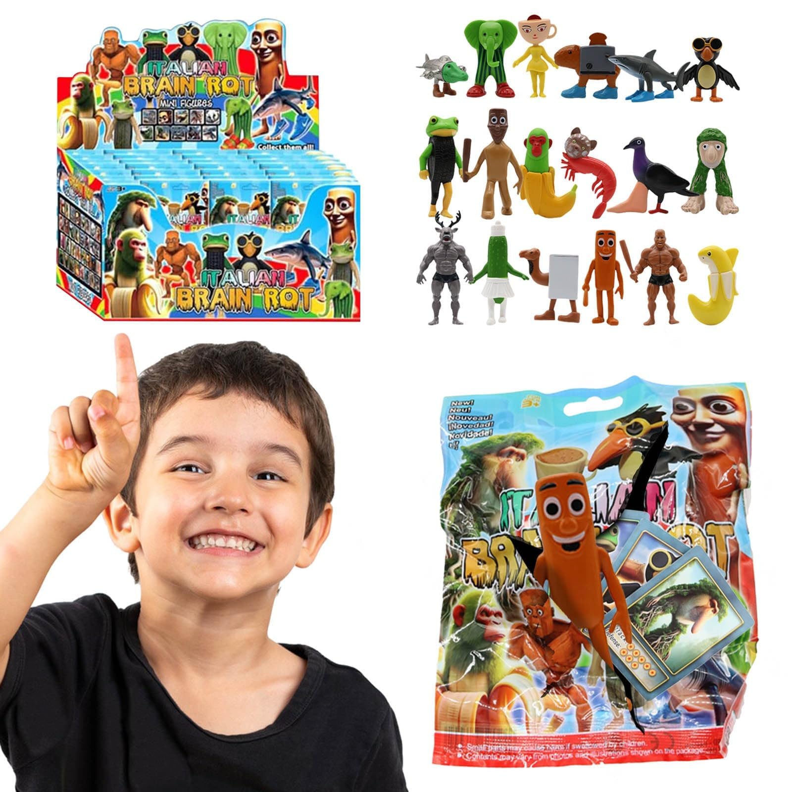 Italian Brainrot Sammelkarten 336 Stück - 48 Boosterpacks