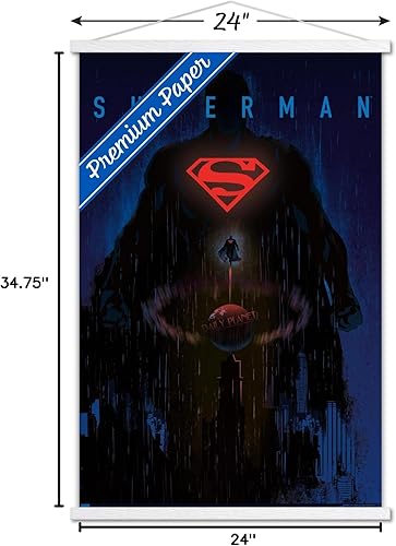 Miniatura 109 de Trends International DC Comics: Dark Artistic - Póster de pared de Superman, 34 pulgadas de largo x 22.4 W, versión premium sin marco