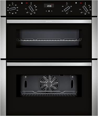 NEFF N50 J1ACE2HN0B Double Under Oven with EasyClean, Cliprails and LCD Display [Energy Class A]